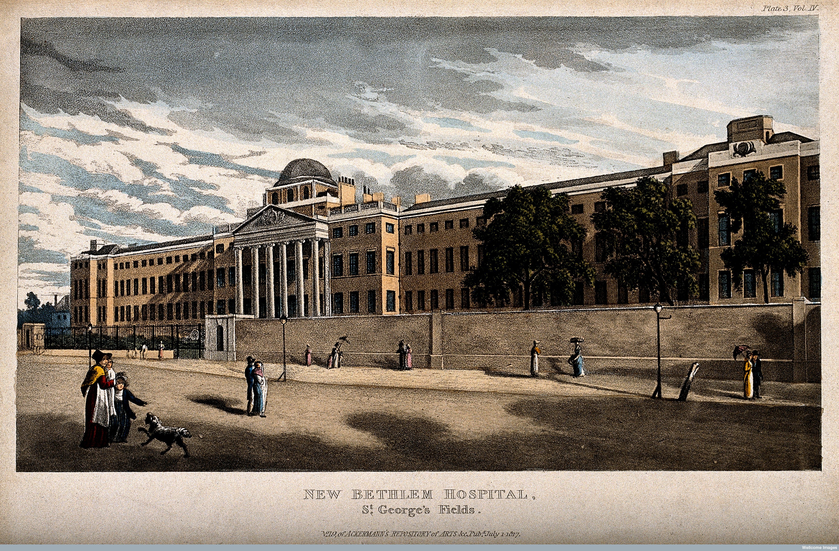 V0013727 The Hospital of Bethlem [Bedlam], St. George’s Fields, Lambe ...
